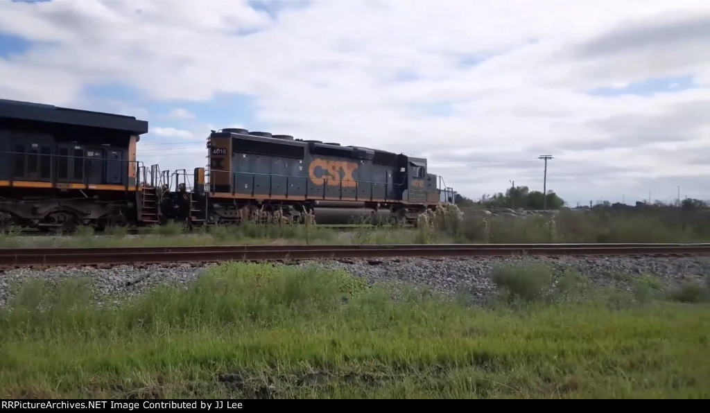 CSX 4018 in Mulberry Yard